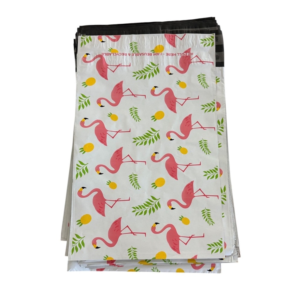 Flamingo Pineapple Mailer Shipping Bags 20 - 10x13 inch‎ Reusable Waterproof